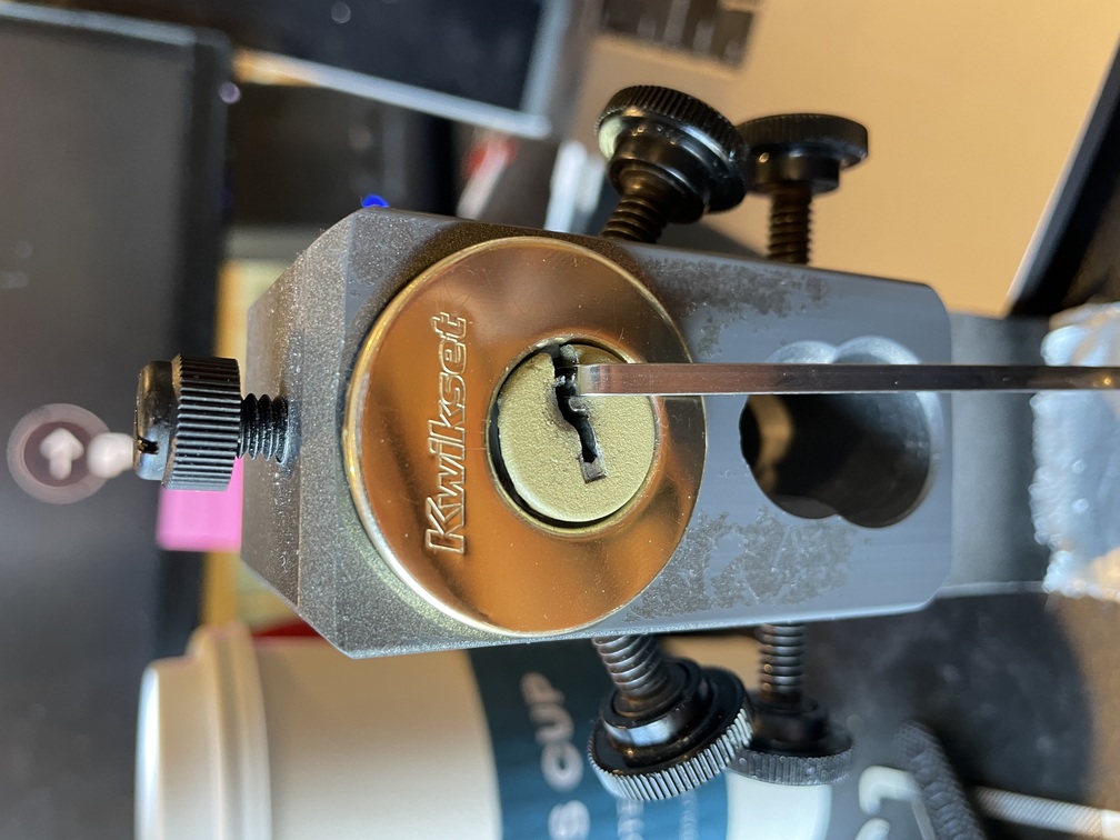 Kwikset door lock picked